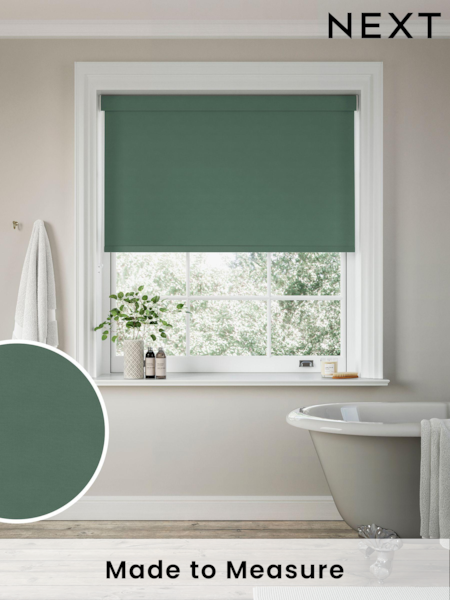Spruce Green Glow Made to Measure Blackout Roller Blind (867763) | £55