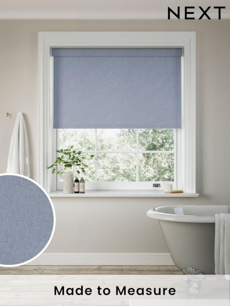 Denim Blue Augustus Made to Measure Roller Blind (867868) | £66
