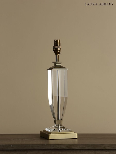 Laura Ashley Brass Carson Crystal Table Medium Lamp Base (868261) | £150