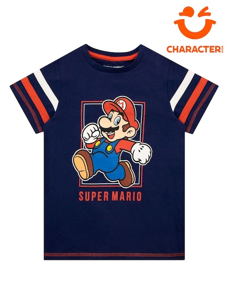 Character Blue 100% Cotton Super Mario Gaming T-Shirt (868714) | £15