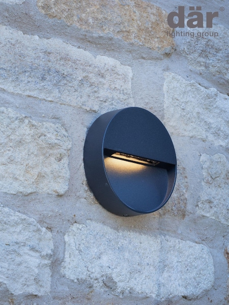 Dar Lighting Grey Ugo Outdoor LED Wall Light (869170) | £29