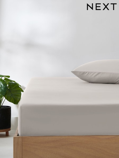 Silver Grey Non Iron Simply Soft Deep Fitted Sheet (870761) | £8 - £14