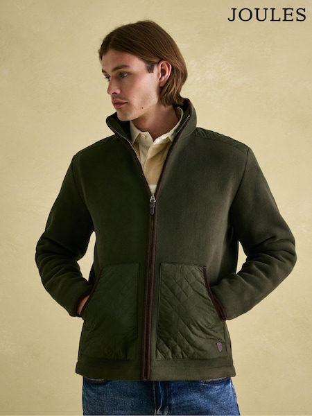Joules Greenfield Green Full Zip Fleece Jacket (871207) | £79.95