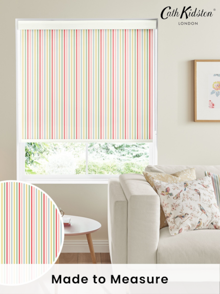 Cath Kidston Cream Mid Stripe Candy Made To Measure Roller Blind (871438) | £58