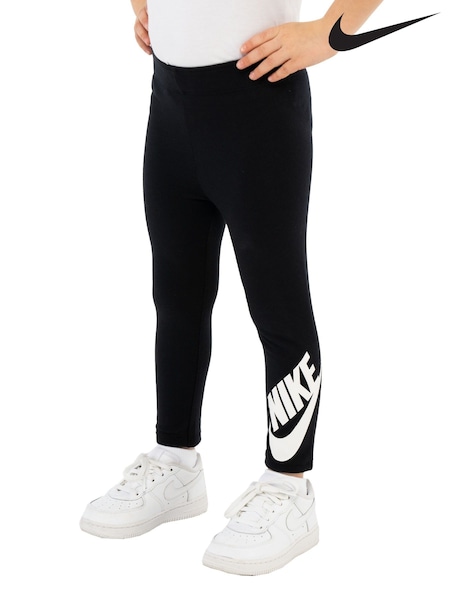 Nike Black Little Kids Cotton Leggings (871849) | £16