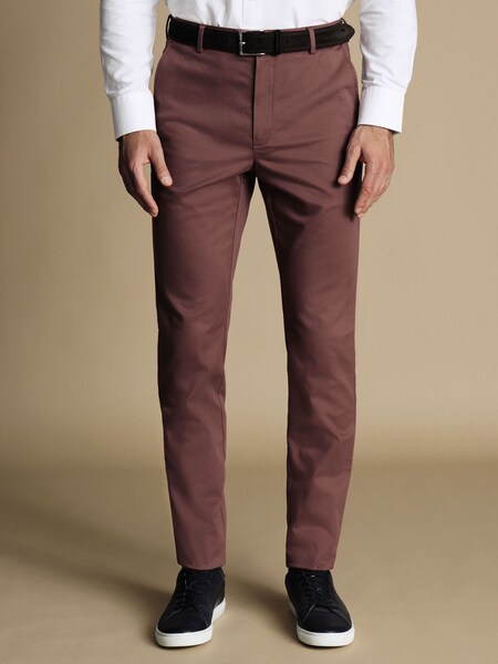 Charles Tyrwhitt Brown Classic Fit Ultimate non-iron Chino Trousers (873245) | £40