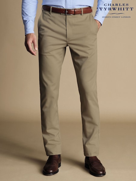 Charles Tyrwhitt Natural Classic Fit Ultimate non-iron Chino Trousers (873309) | £90