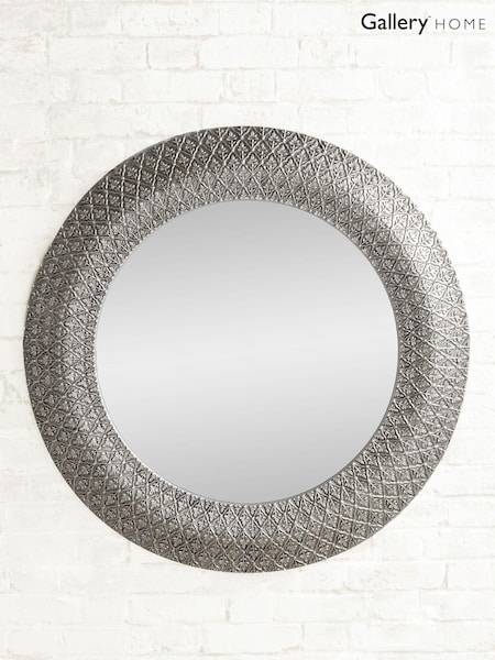 Gallery Home Pewter Grey Nisha Mirror by Gallery (873343) | £160
