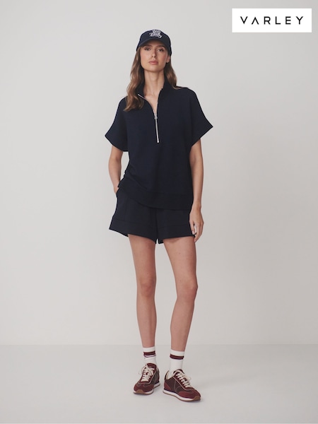 Blue - Varley Ritche Short Sleeve Sweat Top