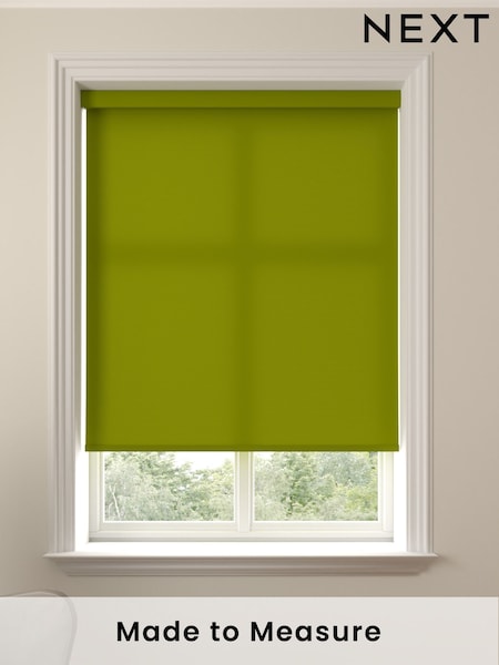 Lime Green Asher Made To Measure Light Filtering Roller Blind (874181) | £20