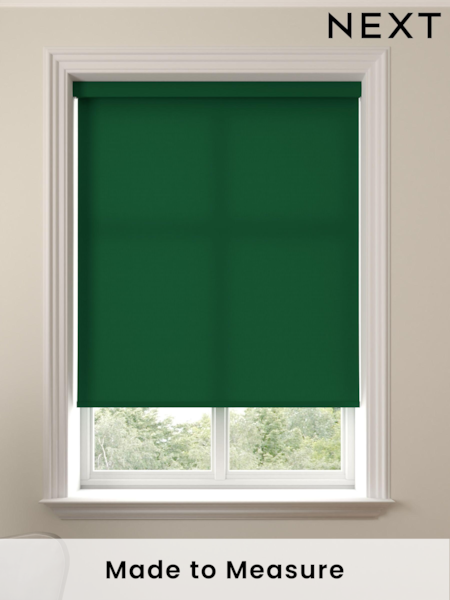Forest Green Asher Made To Measure Light Filtering Roller Blind (874408) | £20