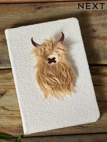 Cream Fabric Covered Hamish A5 Lined Notebook (876669) | £8