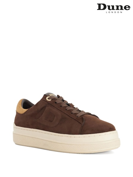 Brown - Dune London Eden Trainers