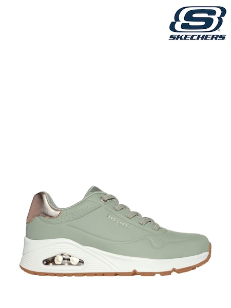 Skechers Green Womens Standard Fit Uno Trainers (878242) | £79