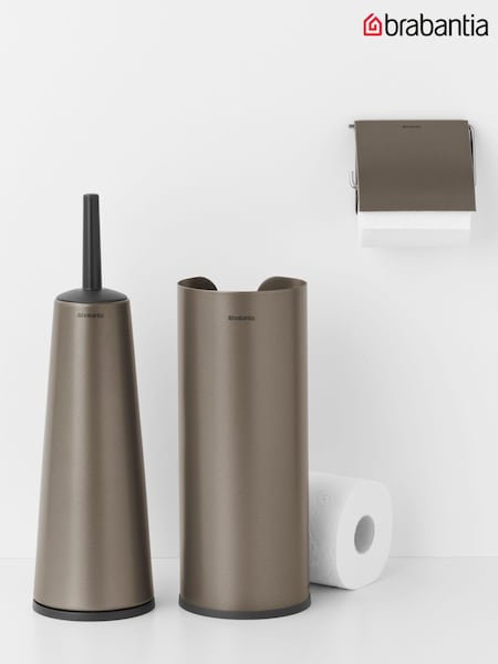 Brabantia Set of 3 Platinum Toilet Accessories (879260) | £48