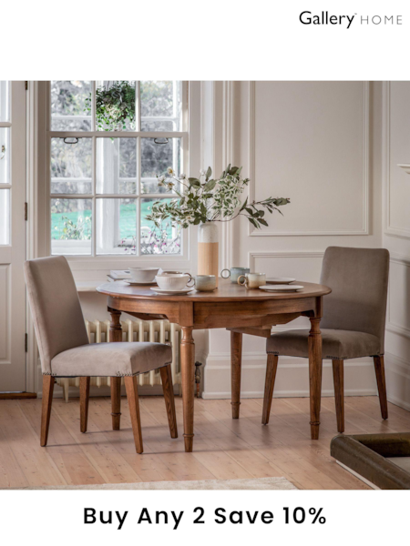 Gallery Home Natural Kami Extending Round Table (879744) | £939