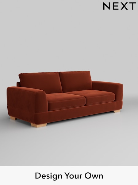 Plush Velvet Easy Clean/Ginger Orange Clayton (879827) | £1,325