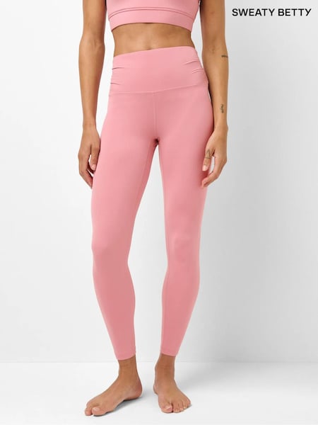 Pink - Sweaty Betty Ultimate Studio 7/8 Ruched Leggings