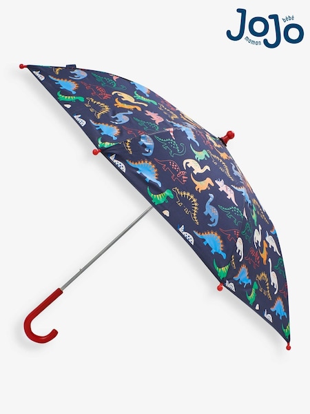JoJo Maman Bébé Navy Dinosaur Colour Change Umbrella (881548) | £14