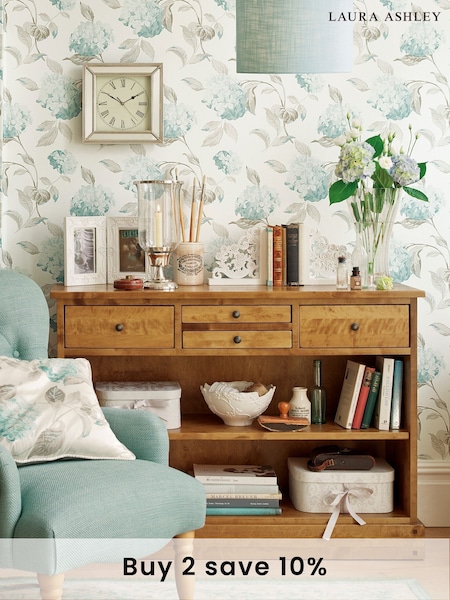 Laura Ashley Honey Gold Garrat 4 Drawer Console Table (882420) | £710