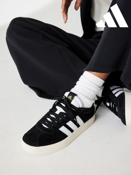 adidas Black Dark VL Court 3.0 Trainers (883224) | £60