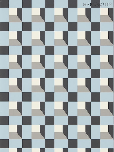 Harlequin Blue Blocks 10.05M Wallpaper (883432) | £102