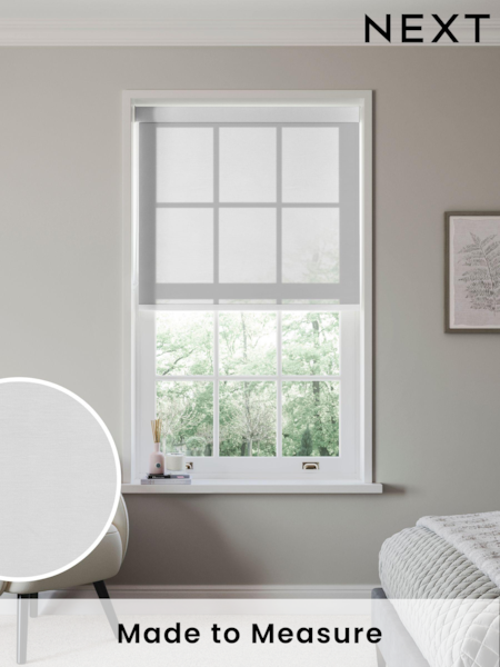 Linen Cream Bays Made to Measure Roller Blind (884146) | £61