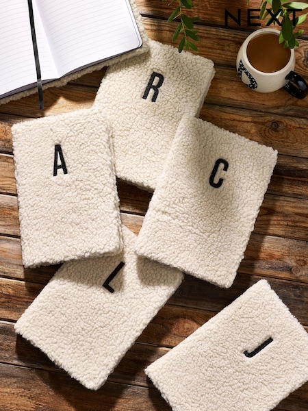 Cream Borg Alphabet A5 Notebook (884941) | £8