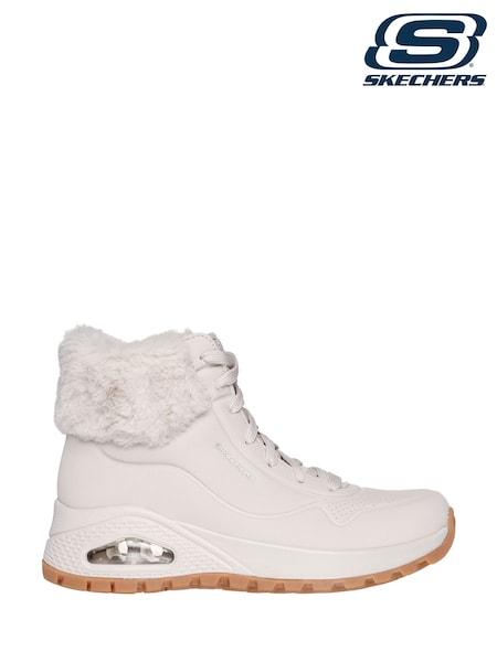 Skechers White Uno Rugged Fall Air Boots (885451) | £84