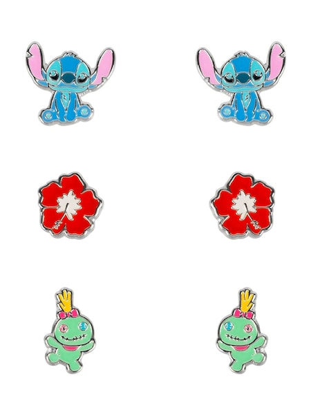 Peers Hardy Disney Lilo And Stitch Trio Earrings Red Set (885793) | £20