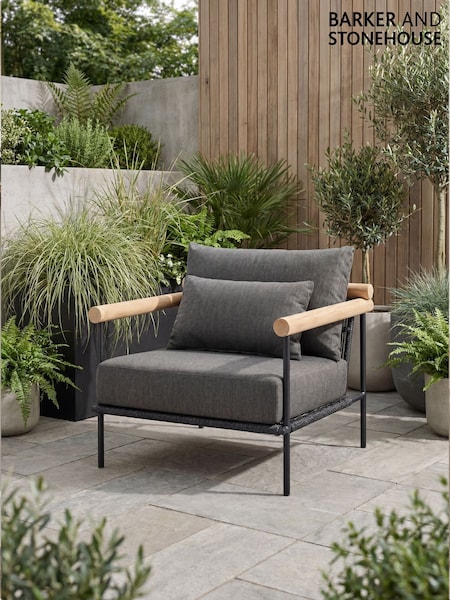 Barker And Stonehouse Zanzibar Aluminium Garden Lounge Chair