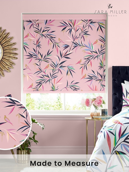 Sara Miller Soft Pink Made to Measure Roller Blinds (887874) | £58