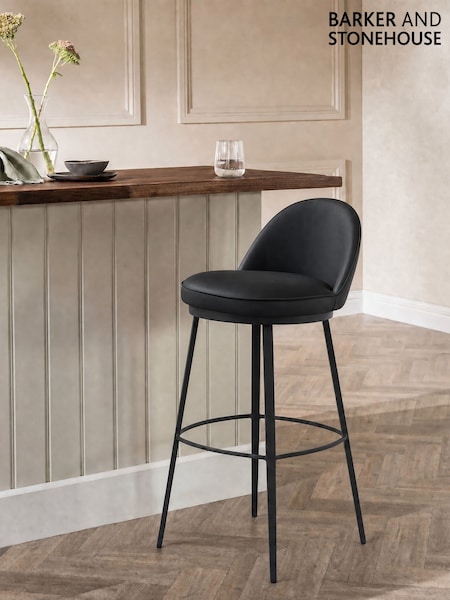 Barker And Stonehouse Quebec Faux Leather Counter Stool
