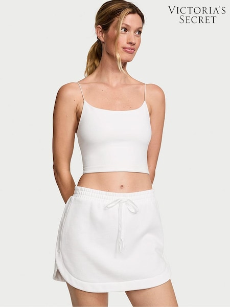 Victoria's Secret White Fleece Popper Skirt (888659) | £35