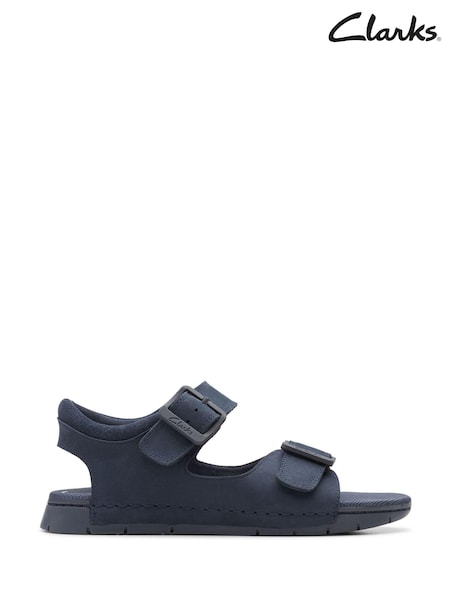 Clarks Blue Kids Baha Beach Sandals (888906) | £20