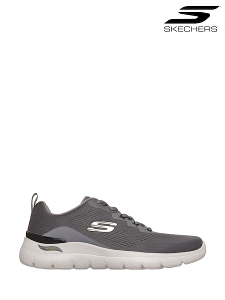 Grey - Regular Skechers Arch Fit Summits Kravel Trainers