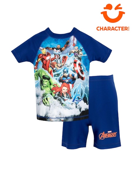 Character Blue Marvel Avengers Two Piece Top & Shorts Set (889816) | £13