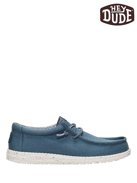 Grey - Regular Heydude Wally Stretch Canvas Slip On Shoes