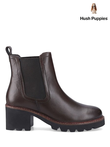 Brown - Hush Puppies Gaia Chelsea Boots