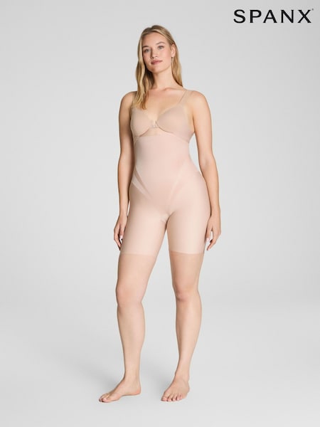 Nude - Spanx Transform Extra-firm Control High-waisted Mid-thigh Shorts