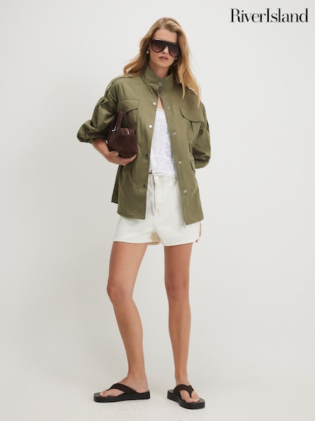 Green - River Island Femme Utility Jacket