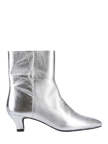Silver - Hush Puppies Nahla Kitten Heel Boots