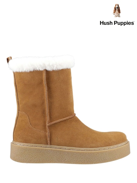Brown - Hush Puppies Becca Mid Boots