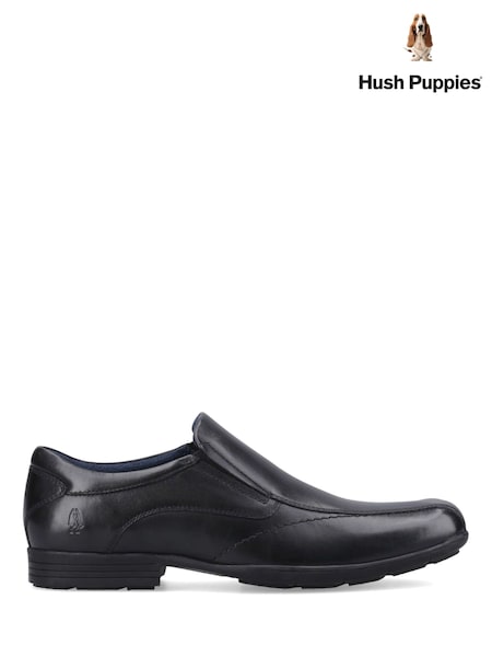 Black - Regular Hush Puppies Dumfries Slip On Shoes