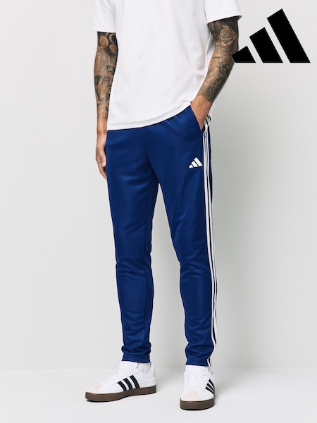adidas Blue Train Essentials 3-Stripes Training Joggers (8G5726) | £35
