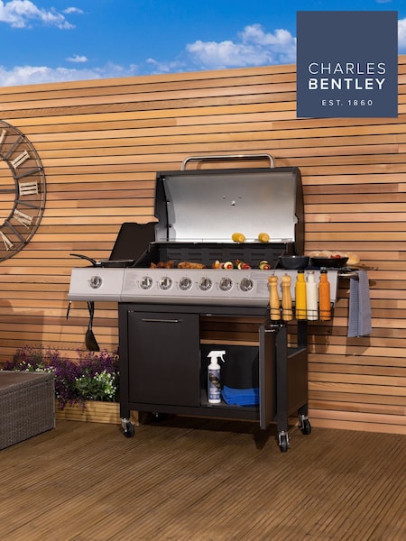 Charles Bentley Black 5 Burner Premium Gas BBQ (901616) | £440
