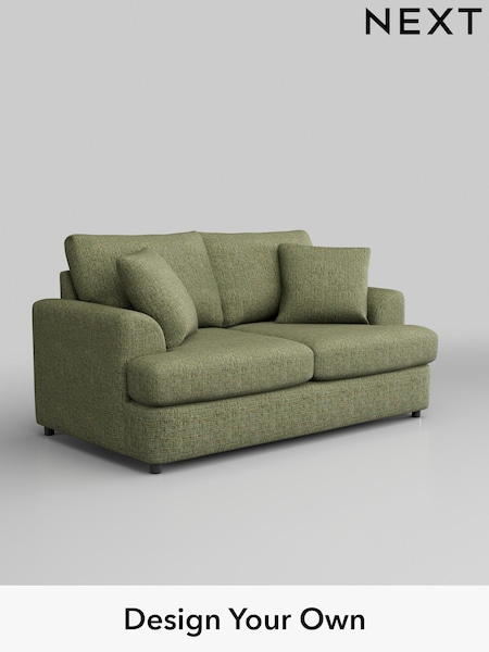 Chunky Boucle Easy Clean/Mid Green Parker Platform (901795) | £1,175