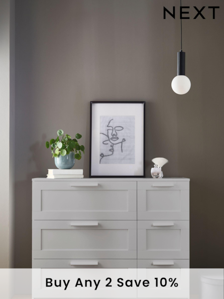 Grey Flynn 6 Drawer Chest of Drawers (902605) | £299