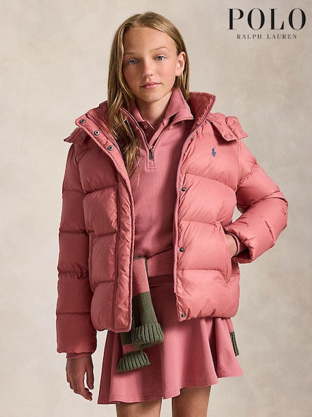 Pink - Polo Ralph Lauren Down Logo Puffer Jacket