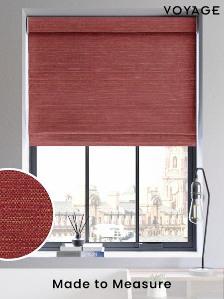 Cherry Red Voyage Maison Jasper Made To Measure Roman Blind (903193) | £79
